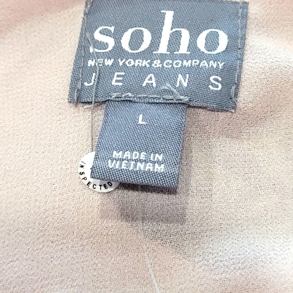 NWT Soho NY&C Floral Cold Shoulder Long Sleeve Blouse - Picture 6 of 7